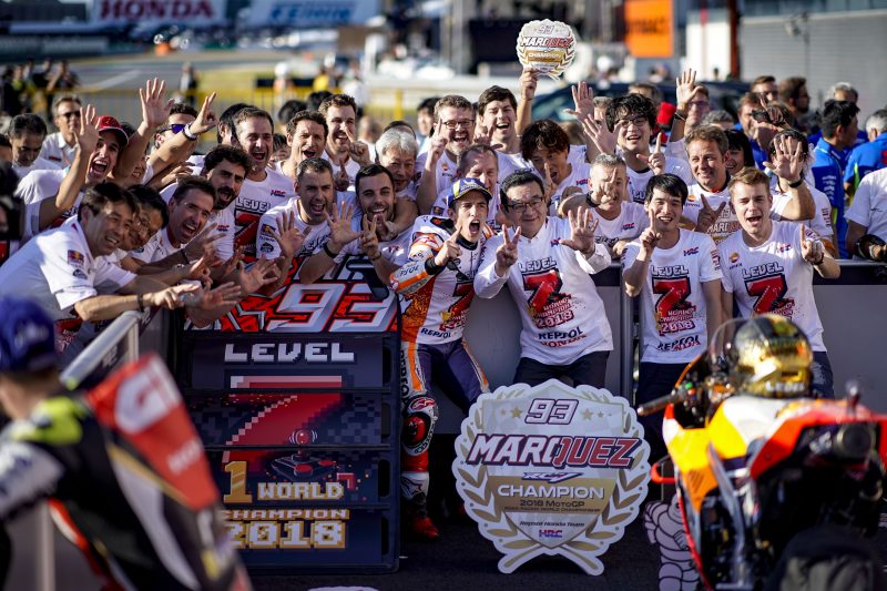Marc Marquez is the 2018 MotoGP World Champion. #Level7 completed